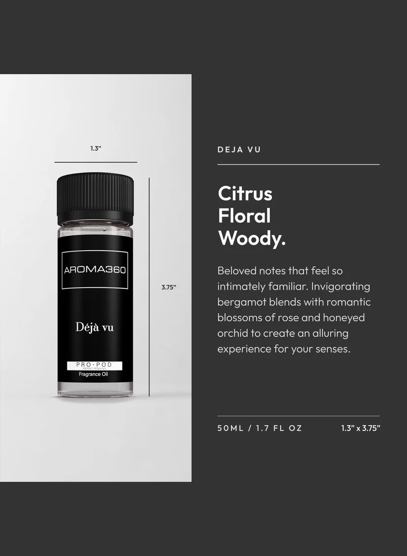 أروما 360  مزيج زيوت ديجافو - زيوت مخصصة لموزع العطر مستوحاة من الفنادق الفاخرة - خشب الصندل وزهر البرتقال وميموسا بيضاء - 50 مل
