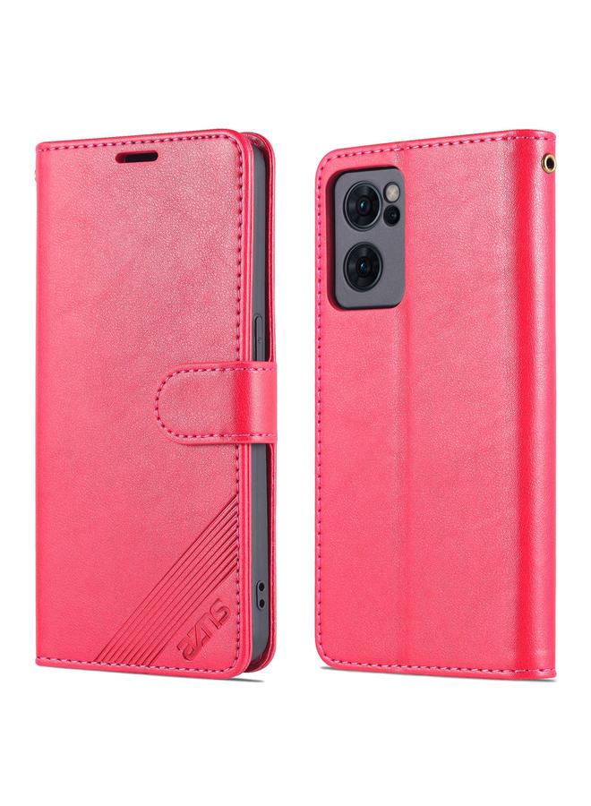 The Bros Case For OPPO Reno7 5G Sheepskin Texture Flip Leather Phone Case