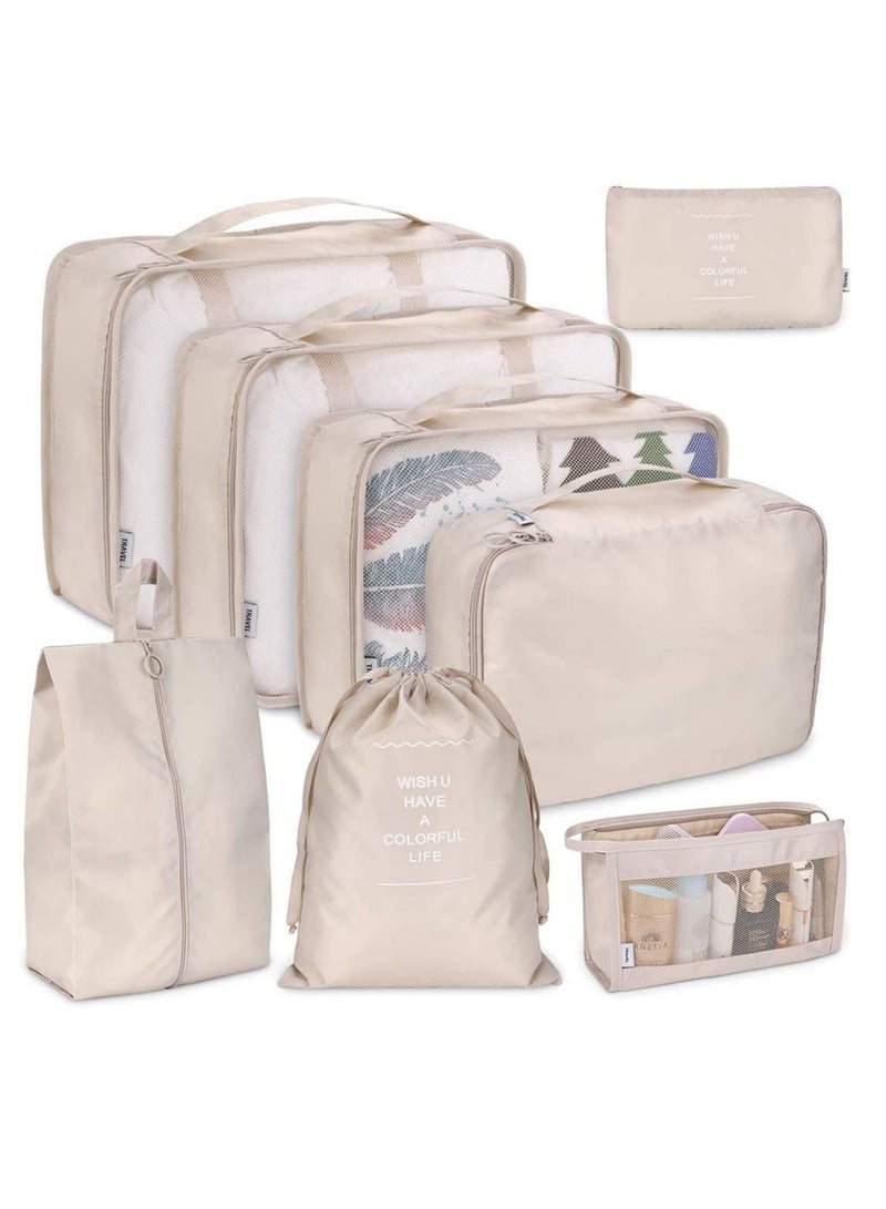 DUNISO 8Pcs/set Large Capacity Luggage Storage Bags For Packing Cube Clothes Underwear Cosmetic Travel Organizer Bag Toiletries Pouch - Image 1