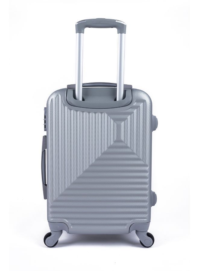 ليمرا طقم شنط سفر مكون من اربع حقائب أمتعة لون فضي بمقاس 32"/28"/24"/20" انش - Image 3