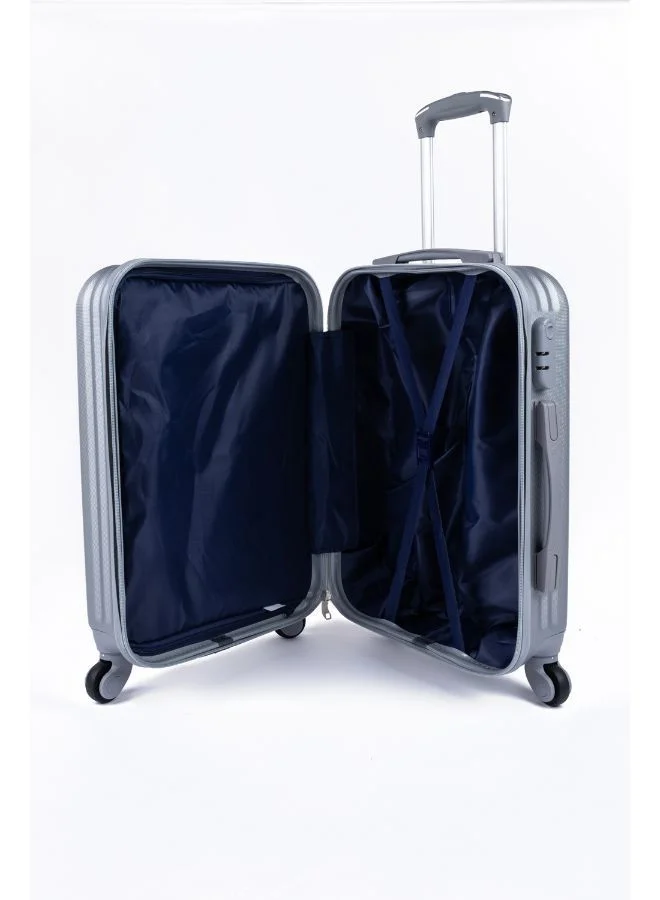 LIMRA A travel bag set consisting of 4 luggage bags silver color, size 32"/28"/24"/20 inches