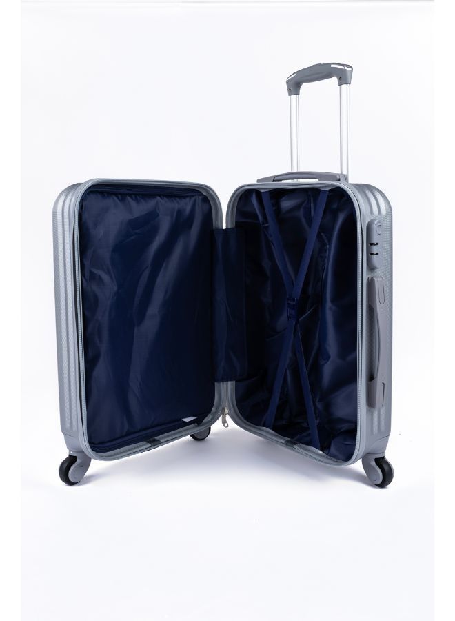 ليمرا طقم شنط سفر مكون من اربع حقائب أمتعة لون فضي بمقاس 32"/28"/24"/20" انش - Image 4