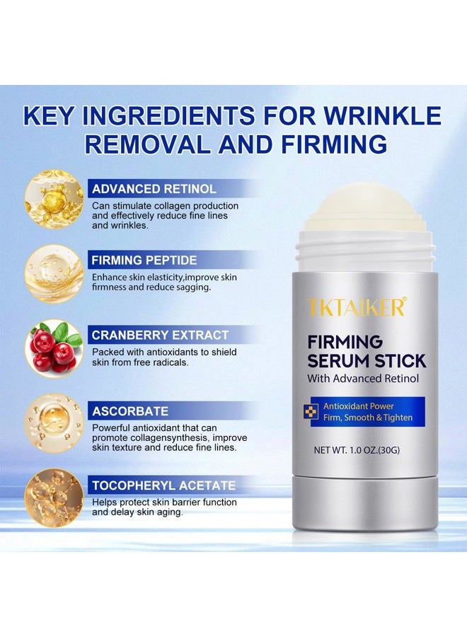 TKTALKER Advanced Retinol Firming Stick – Antioxidant-Enriched and Peptde to Visibly Tighten and Firm Wrinkles and Laugh Lines, Visible Results in 3-4 Weeks 1.0 Oz - Image 4