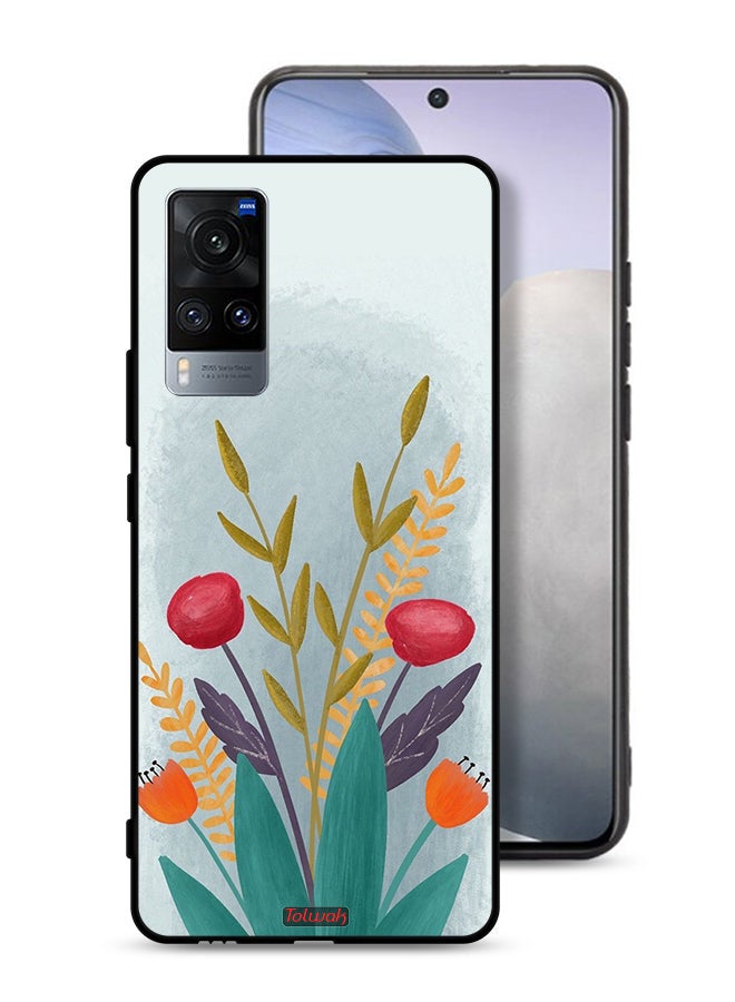 Tolwak Vivo X60 Protective Case Cover Plants Drawing Art - Image 1