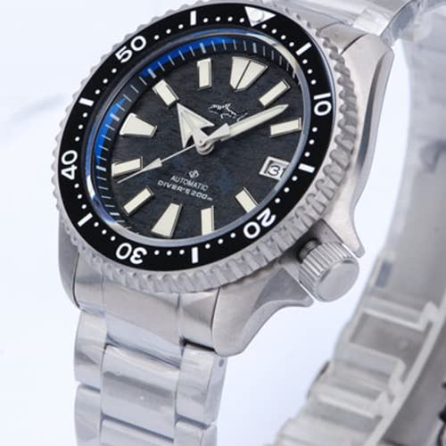 TACTICAL FROG Heimdallr Titanium Diver Watches for Men, 42mm NH35A Movement Mens Automatic Watches, 200 Meter Water Resistant, Black - Image 2