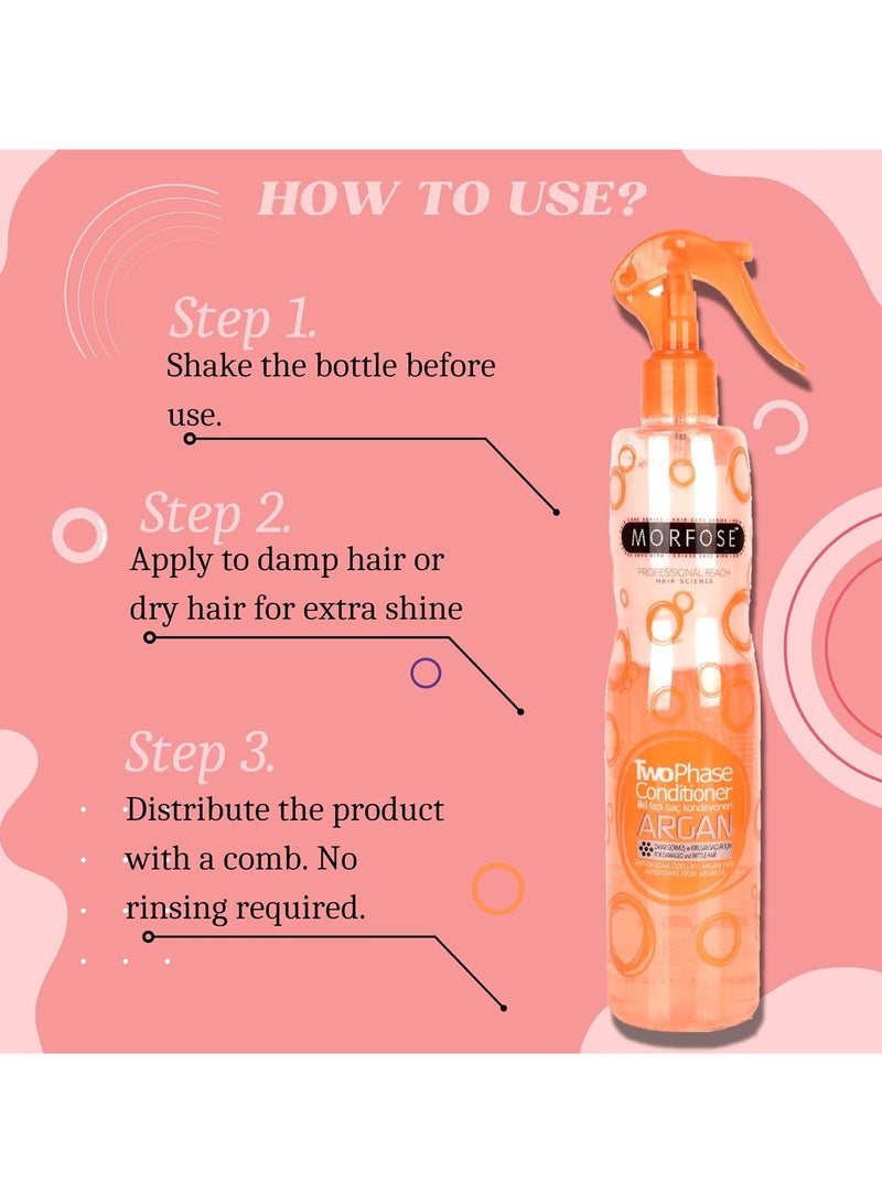 مورفوز بخاخ مورفوس المكيف ثنائي الطور بزيت الأرجان - إصلاح وترطيب (400 مل) - Image 3