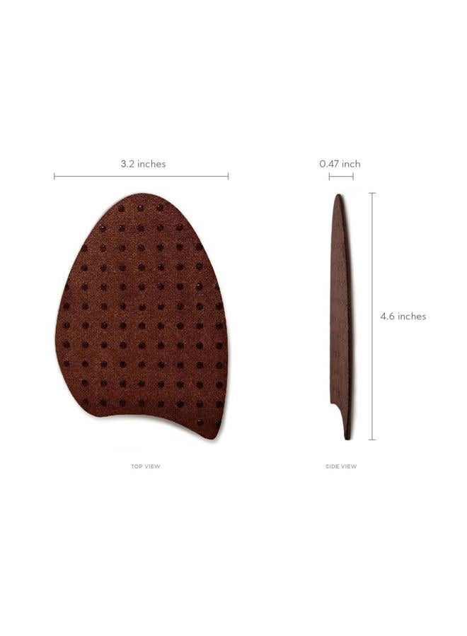 FLEXZENSE Anti-Sliding Pads Closed Toe | Supportive Cushioning and Reduce Foot Slip | 1 Pair (Saddle Brown) - Image 4