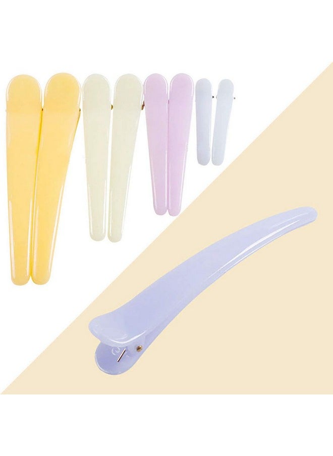 Fodattm Set Of 12 Professional Hairdressing Salon Non Slip Alligator Hair Clip Simple Hairgrip Hair Barrettes Plastic Duckbill Clip Hairpin (Length 3Inch Candy Colour)  - Image 4
