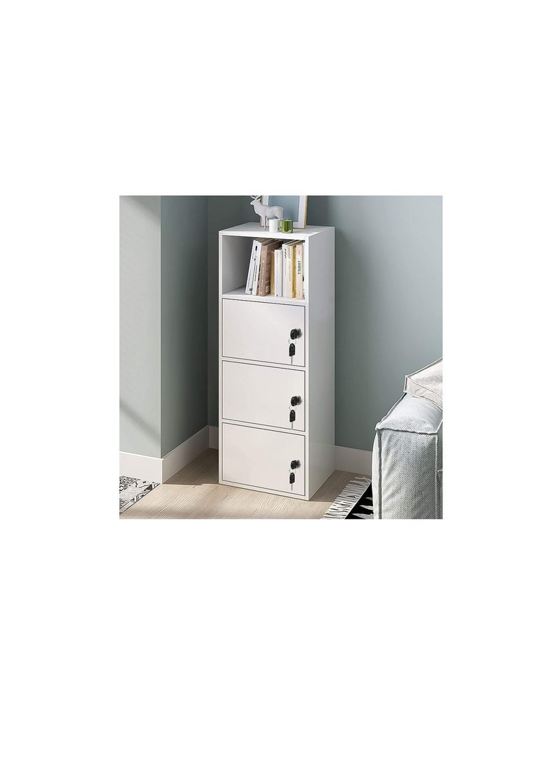 روبستلاين Robustline 4 قطع خزانة مفتاح درج قفل مكتب ، سبائك الزنك خزانة أثاث خزانة خزانة قفل الأجهزة الباب مع 8 مفاتيح (أسود) - Image 3