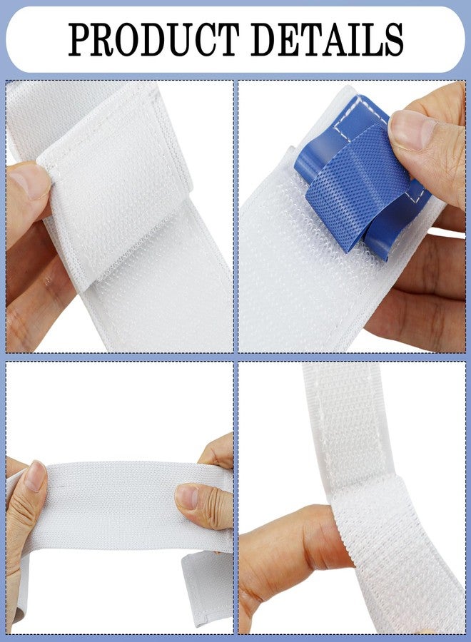 DOERDO DD 3PCS Catheter Leg Bag Straps - Breathable Urinary Drainage Support Holder for Foley Catheter Adjustable Anti-Slide Fabric Sleeves for Elderly Adults (White) - Image 3