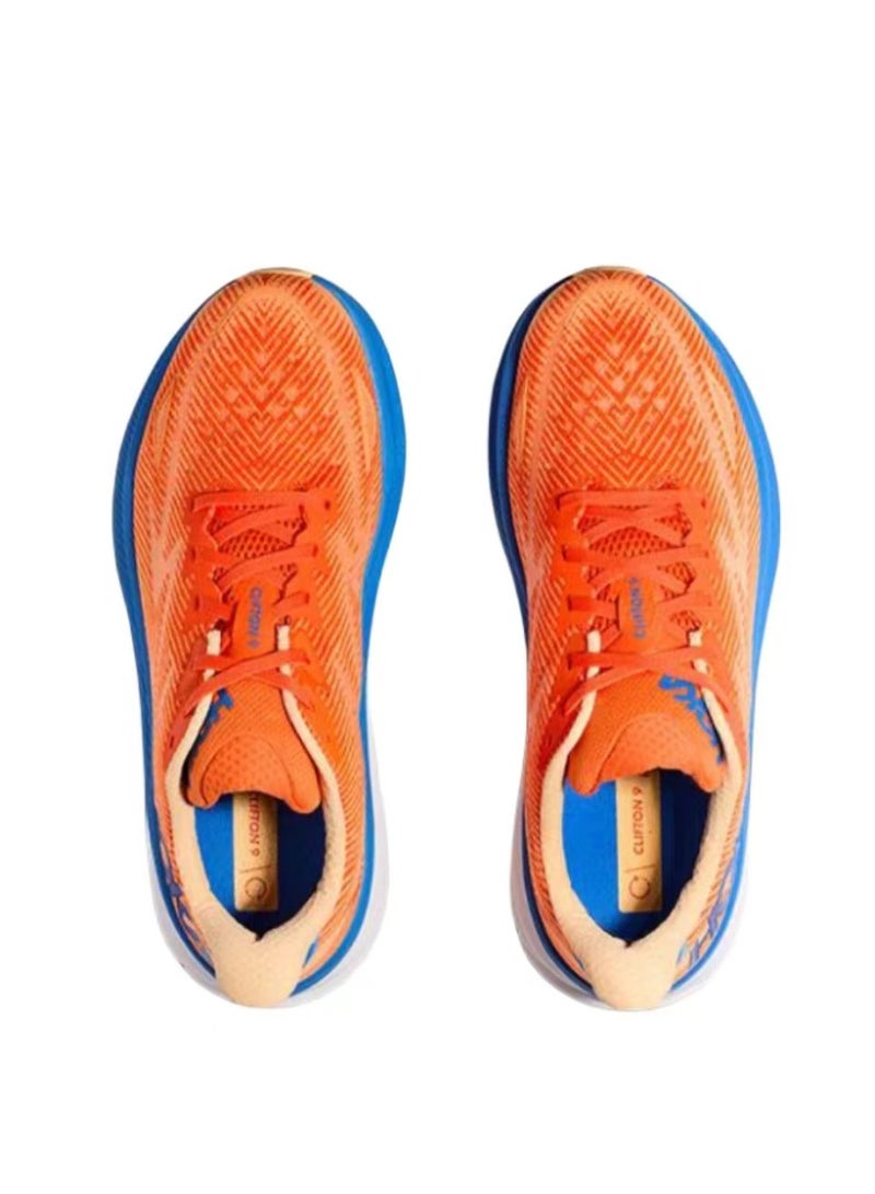 Hoka Clifton 9 Outdoor Running Sneakers Orange