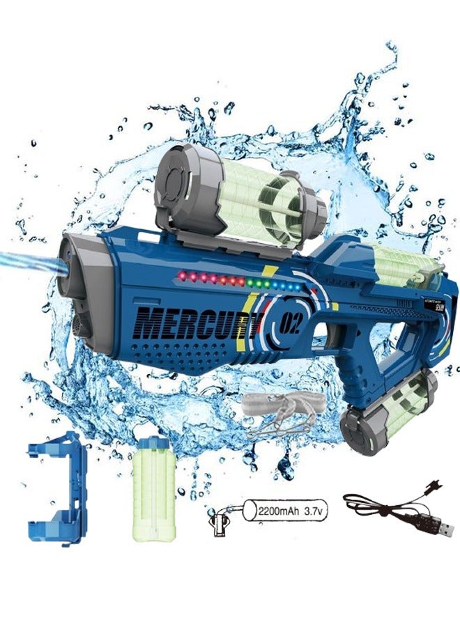 Electric Water Gun Auto Suction Water Guns for Adults&Kids Squirt Guns 39 Ft Range Battery Powered Squirt Gun Automatic Water Blaster Pool Beach Outdoor Party Toys for Kids（750ml） - Image 1