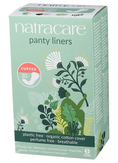 NATRACARE Natracare Natural Organic Curved Panty Liners, with Certified Organic Cotton, Ecologically Certified Cellulose Pulp and Plant Starch (1 Pack, 30 Liners Total)  - Image 4