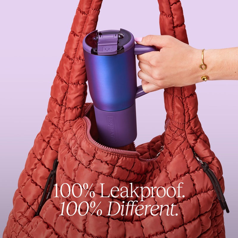 BrÃ¼Mate Brump MV - 25oz 100 ٪ تسرب الضيق القهوة المعزول مع مقبض وغطاء - كوب سفر القهوة من الفولاذ المقاوم للصدأ - كوب قهوة مزدوج الجدران (نيون وردي) - Image 5