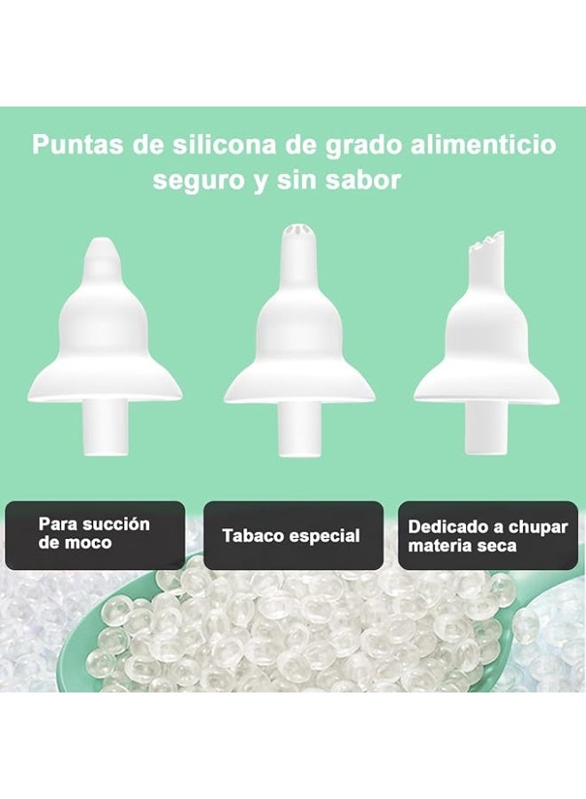 Electric Nasal Aspirator - Adjustable Suction with 3 Silicone Tips, Relaxing Function with Music & Light for Babies - Image 4