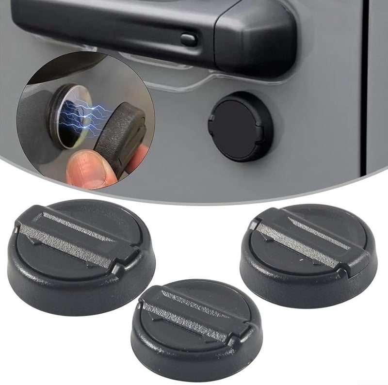 أغطية ثقب المفتاح من السيليكون الأسود لجيب رانجلر JL وجلادياتور JT 2018-2024 - Image 4