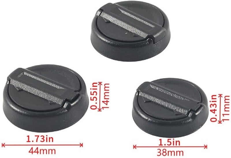 أغطية ثقب المفتاح من السيليكون الأسود لجيب رانجلر JL وجلادياتور JT 2018-2024 - Image 3