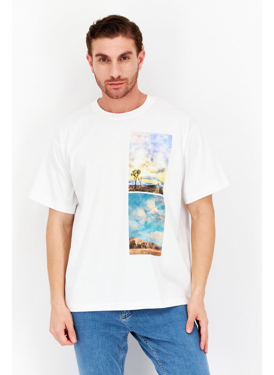 Men Crew Neck Short Sleeve Graphic T Shirt, White Combo - pzsku/Z952744560974A042B0F1Z/45/_/1724351055/6436b425-a879-4fec-bdc1-34c88c9e31f8