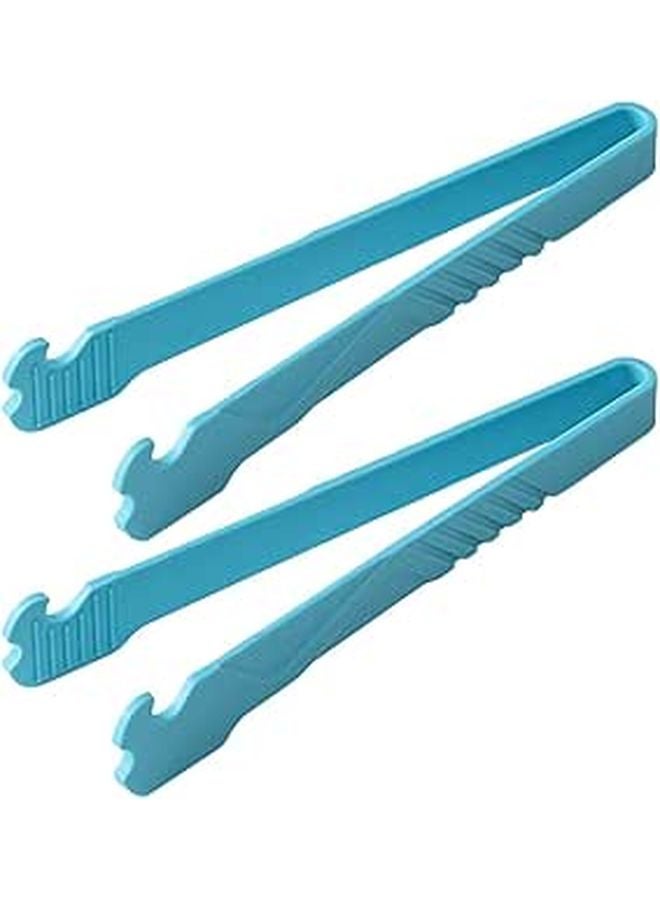 Lake Blue 2 قطعة مجموعة ملقط شواء متعددة الوظائف للشواء في الهواء الطلق وتقديم الطعام والحفلات - Image 1