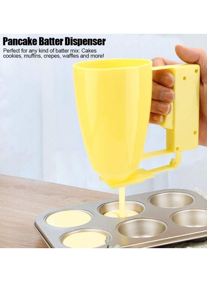 DubaiGallery Pancake Guide Muffin Dough Cream Separator Cupcake Pastry Beater Dispenser Meatball Mold Kitchen Baking Tools Maker - Image 2