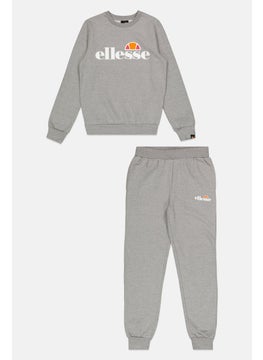Kids Boy 2 Piece Long Sleeves Outdoor Sweatshirt And Pants Set, Grey