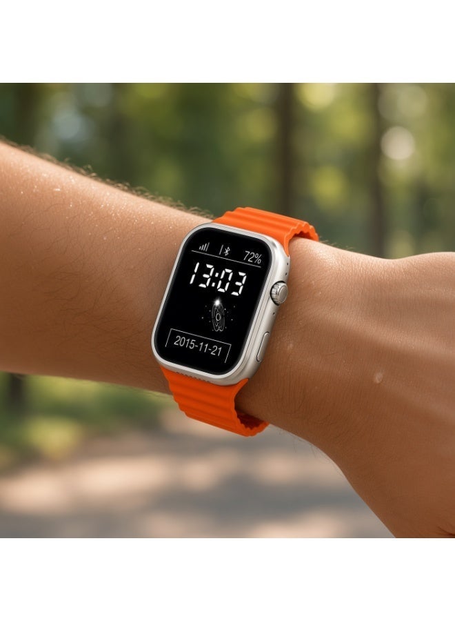 Smartberry C90 Ultra 4G Smart Watch with Dual SIM Support, Full Touchscreen, Detachable Design, Cellular Connectivity, Bluetooth Calling, Fitness Tracking, Digital Smartwatch for Men & Women - Image 3