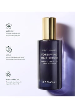 RANAVAT BOTANICS RANAVAT Mighty Majesty - Fortifying Hair Serum - Hair Oil Serum for Scalp Hydration, Frizz Control, & Hair Shine - With Jasmine and Amla Extract (1.7 oz)  - Image 2