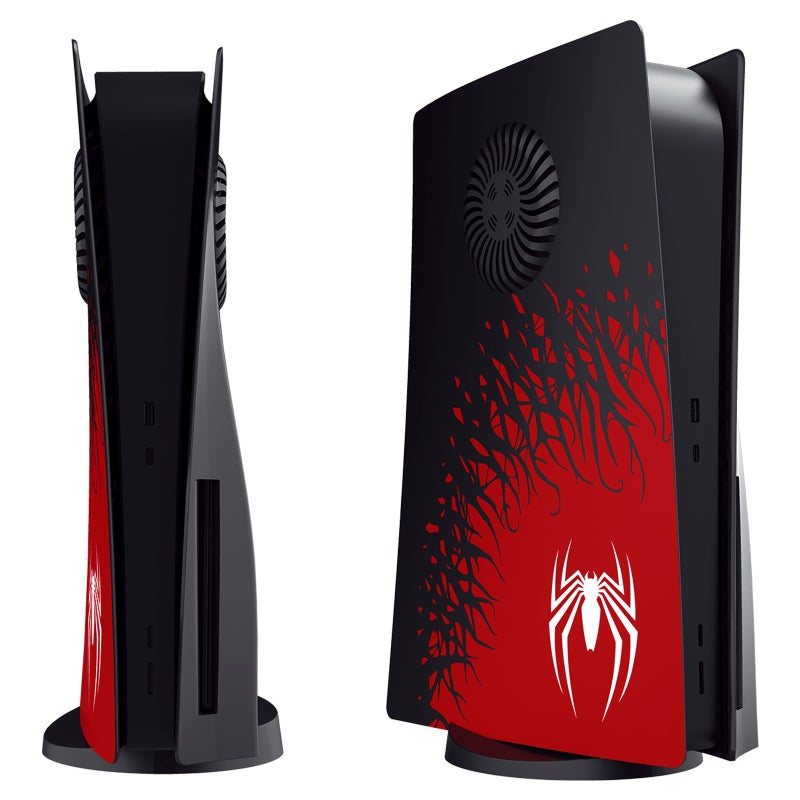 PS5 Spider Replacement Shell PS5 Console Protective Case PS5 Protective Shell with Ventilation Holes PS5 Console Accessory