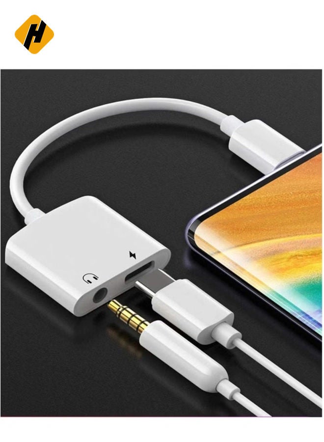 HuHa USB C to Headphone Jack Adapter with 3.5mm Aux Audio and Type C Charger Dongle Converter USBC Earphone Adaptor for Google Pixel 4 4XL 3 3XL 2 2XL,Samsung Note 10 , iPad Pro 2020 2019 2018 and More - Image 1