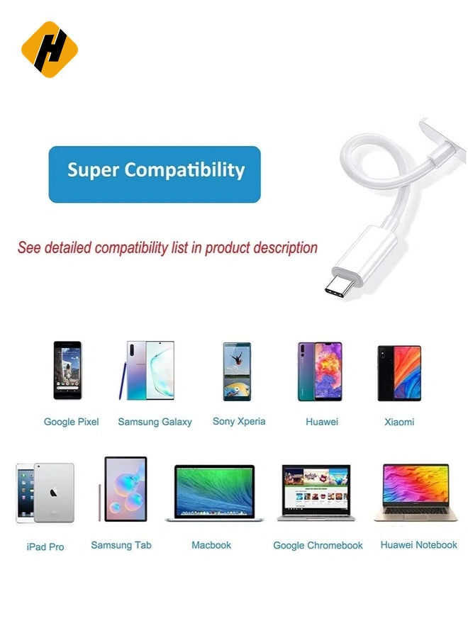 HuHa USB C to Headphone Jack Adapter with 3.5mm Aux Audio and Type C Charger Dongle Converter USBC Earphone Adaptor for Google Pixel 4 4XL 3 3XL 2 2XL,Samsung Note 10 , iPad Pro 2020 2019 2018 and More - Image 4