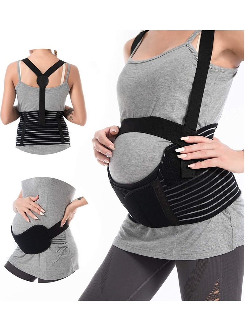 Adjustable Maternity Support Belt - Breathable Belly Band for Pregnancy, Abdominal and Back Support Brace for Expecting Mothers, Comfortable and Effective Care During Pregnancy. - Image 1