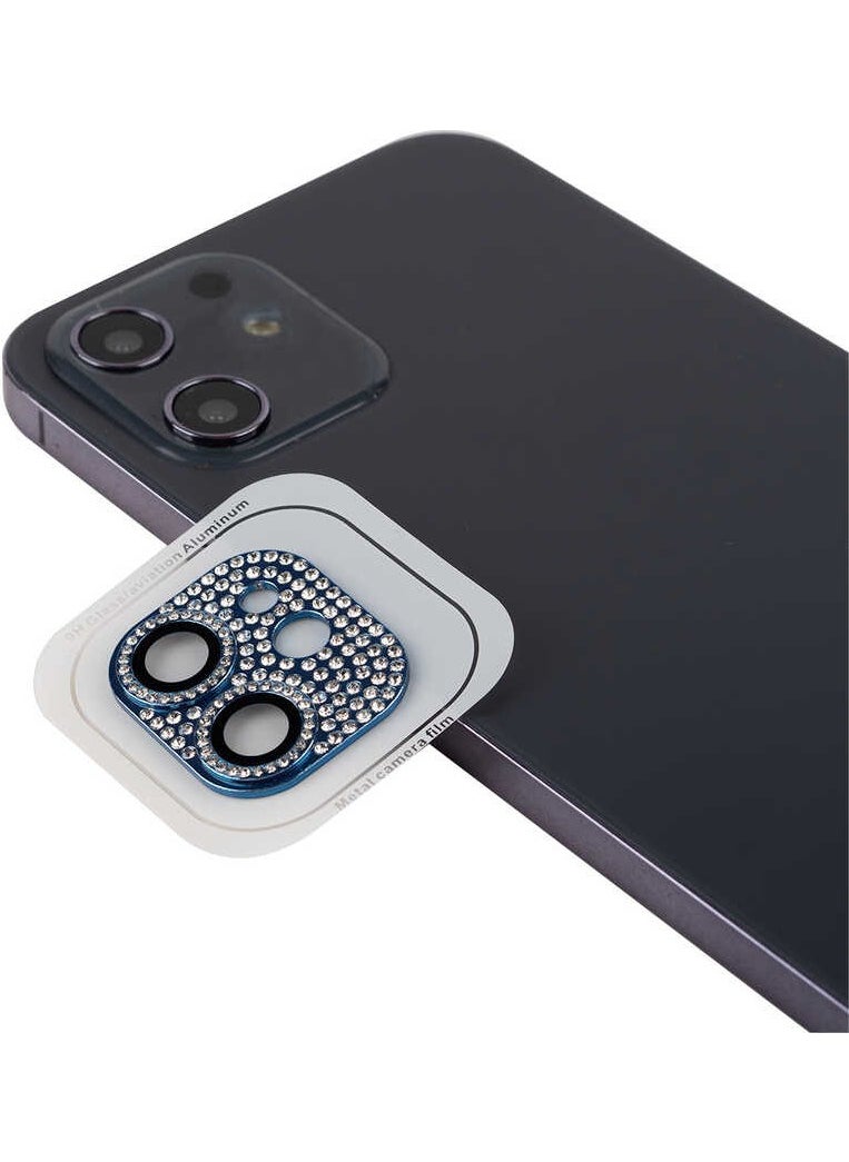 Rona Store iPhone 12 Compatible Zore Cl-08 Camera Lens Protector-Blue 