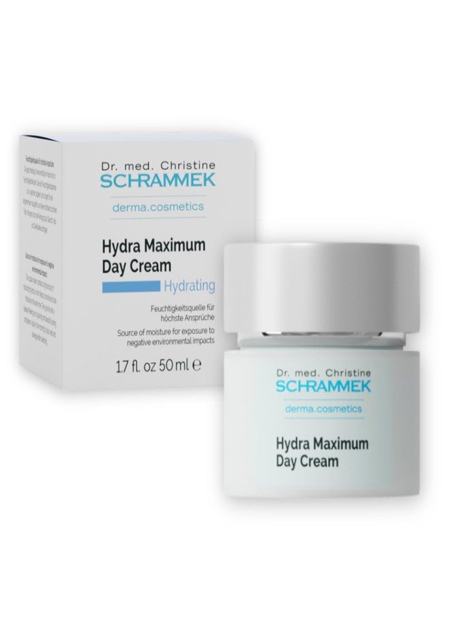 Schrammek Hydra Maximum Day Cream (1.7 fl oz) - Deep Moisture for Skin - Hyaluronic Acid - Face Moisturizer - Face Cream - Skin Care - Dr. Schrammek - Image 1