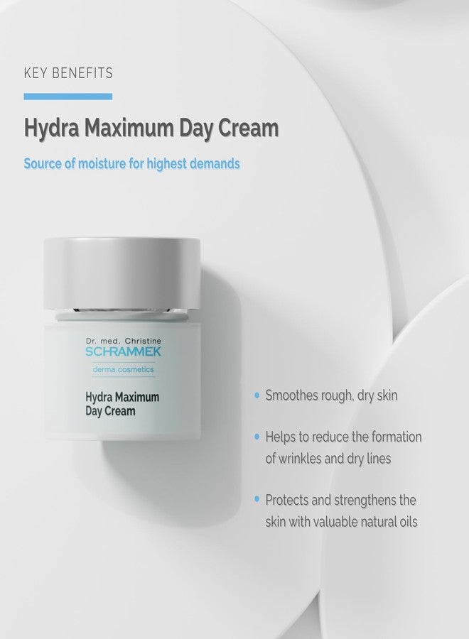 Schrammek Hydra Maximum Day Cream (1.7 fl oz) - Deep Moisture for Skin - Hyaluronic Acid - Face Moisturizer - Face Cream - Skin Care - Dr. Schrammek - Image 2