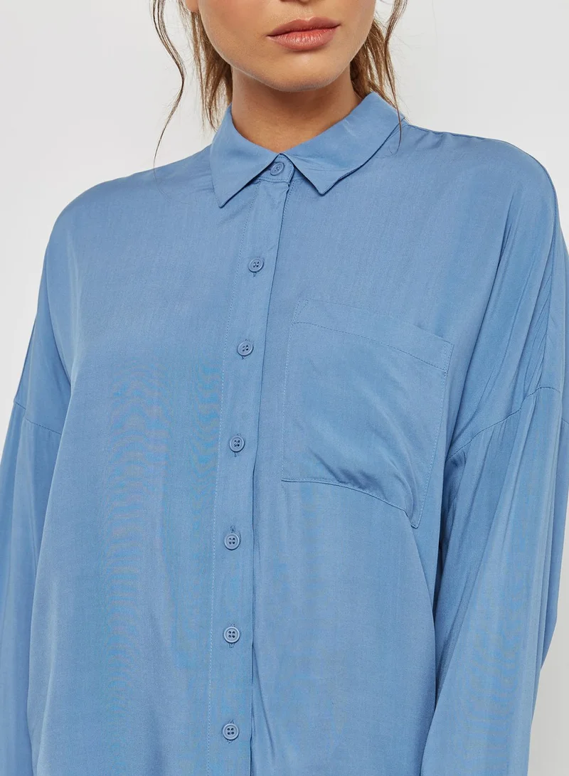 FOREVER 21 Back Slit Detail Shirt