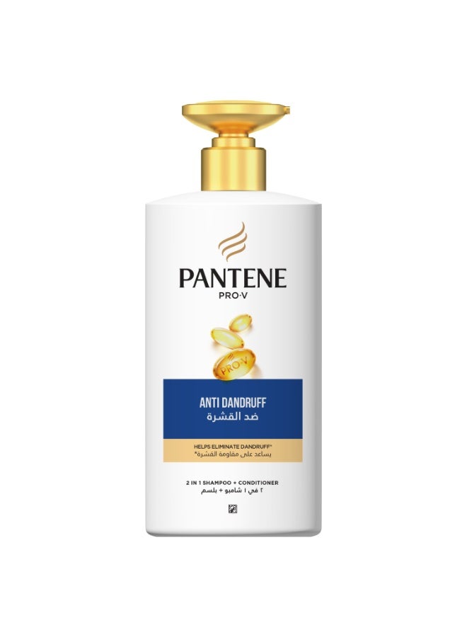 Pantene Pro-V 2In1 Anti Dandruff Shampoo   Conditioner 500ml - Image 1