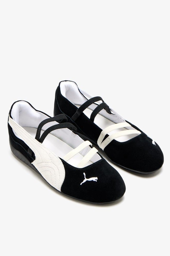 PUMA Speedcat Ballet Flats for Women | Black White| Comfort Shoes - Image 3