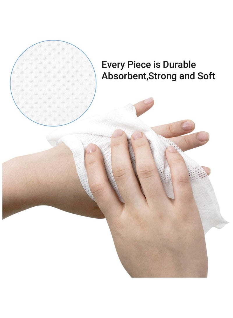 SYOSI SYOSI 100PCS Compressed Cotton Towel Tablets, Mini Disposable Face Towels Portable Cotton Coin Tissue for Travel, Camping, Hiking, Sport, Beauty Salon, Home Hand Wipes and Other Outdoor Activities - Image 4