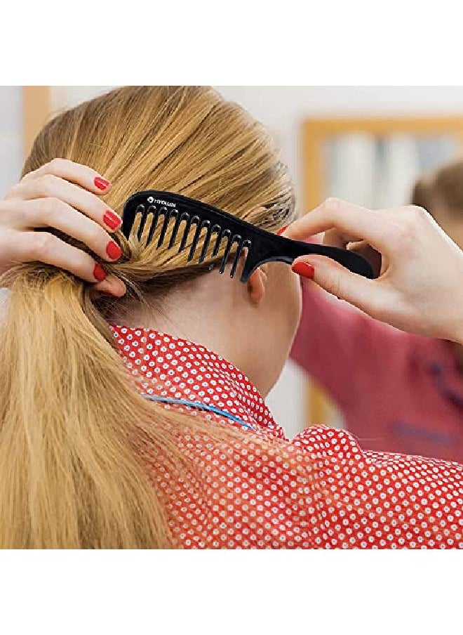 Hyoujin - Wide Tooth Comb Curly Hair Detangling Hair Brush Small Portable Paddle Hair Comb Care Handgrip Comb For All Hair Styling (Mint) - Image 1