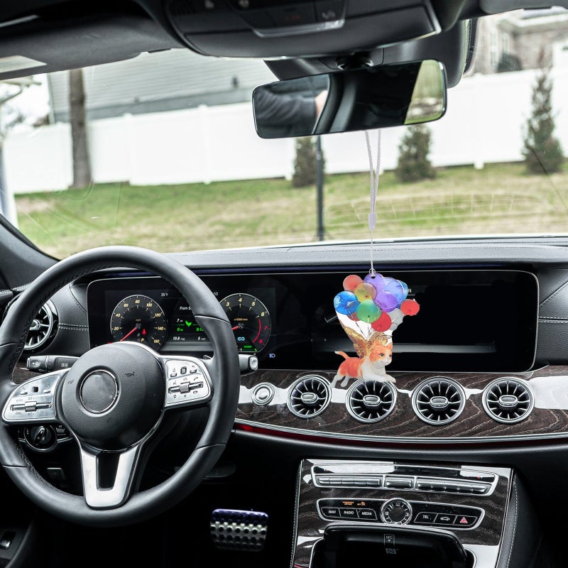 1Pc Animal Balloon Car Pendant Colorful Car Interior Decoration Festive - Image 1