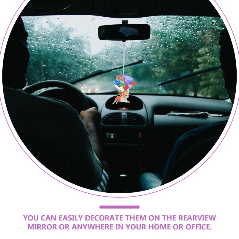 1Pc Animal Balloon Car Pendant Colorful Car Interior Decoration Festive - Image 5