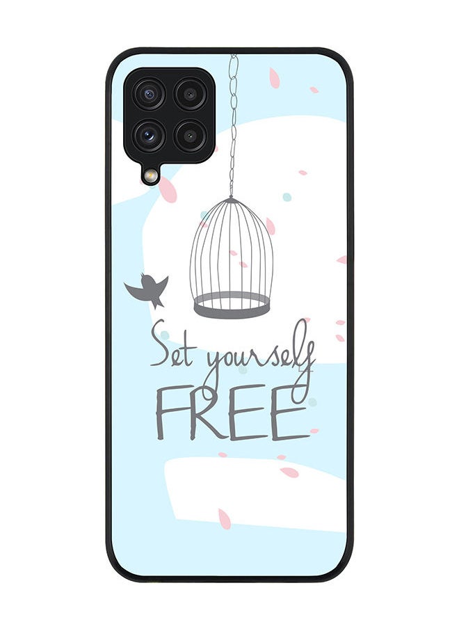 Stylizedd Rugged Black edge case for Samsung Galaxy A22 (LTE/4G)  Slim fit Soft Case Flexible Rubber Edges Anti Drop TPU Gel Thin Cover - Set Yourself Free  - Image 1