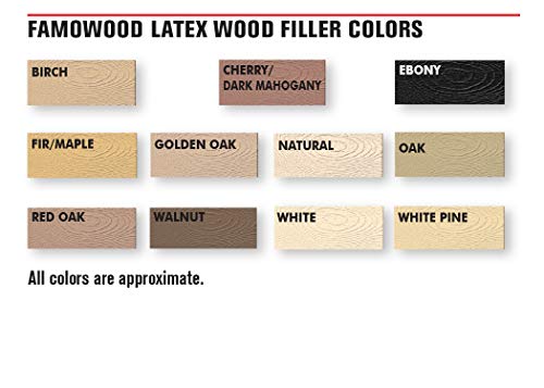 FamoWood 40042134 Latex Wood Filler - 1/4 Pint, Red Oak - Image 3