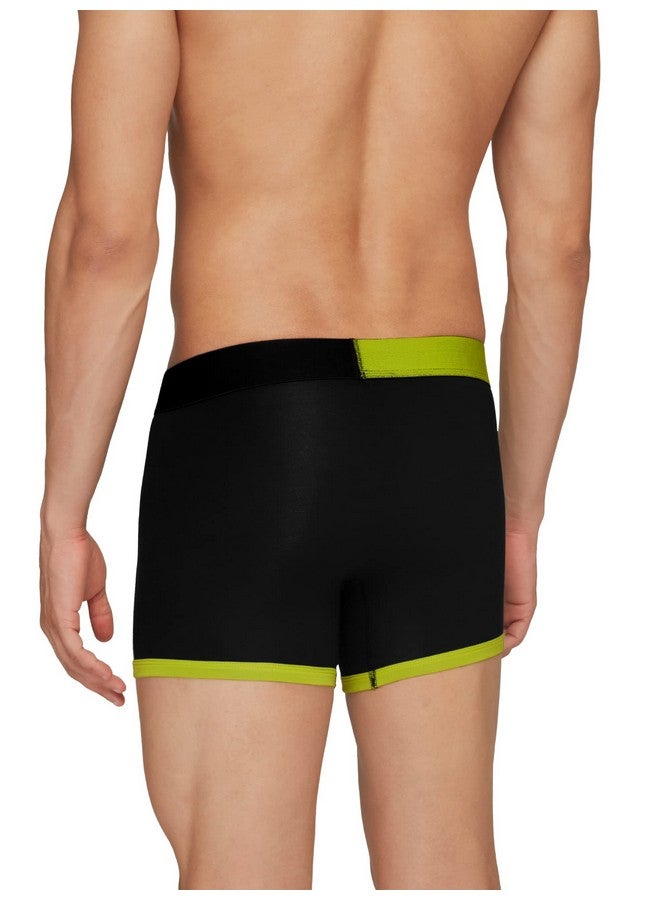 XYXX Men's Modal Solid Trunks (Pack of 5) (XYTRNK5PCKN114_Brilliant Blue Lime Punch Navigate Iris & Black_M) - Image 3