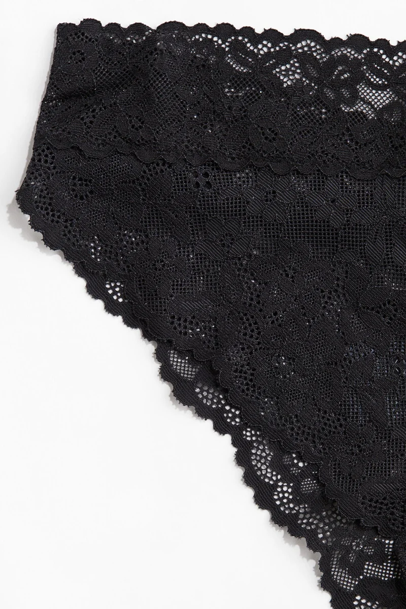 اتش اند ام سروال بريف بنمط برازيلي من الدانتيل - عبوة من 2