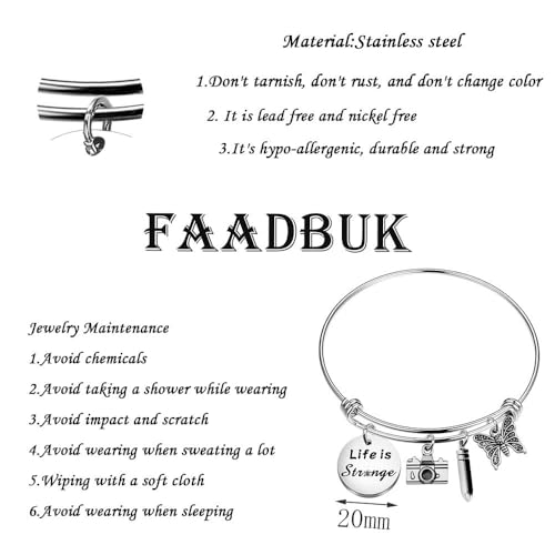 FAADBUK Video Game Inspired Bracelet Chloe and Max Lover Gift Chloe and Max Charm (Life Is Bracelet) - Image 2