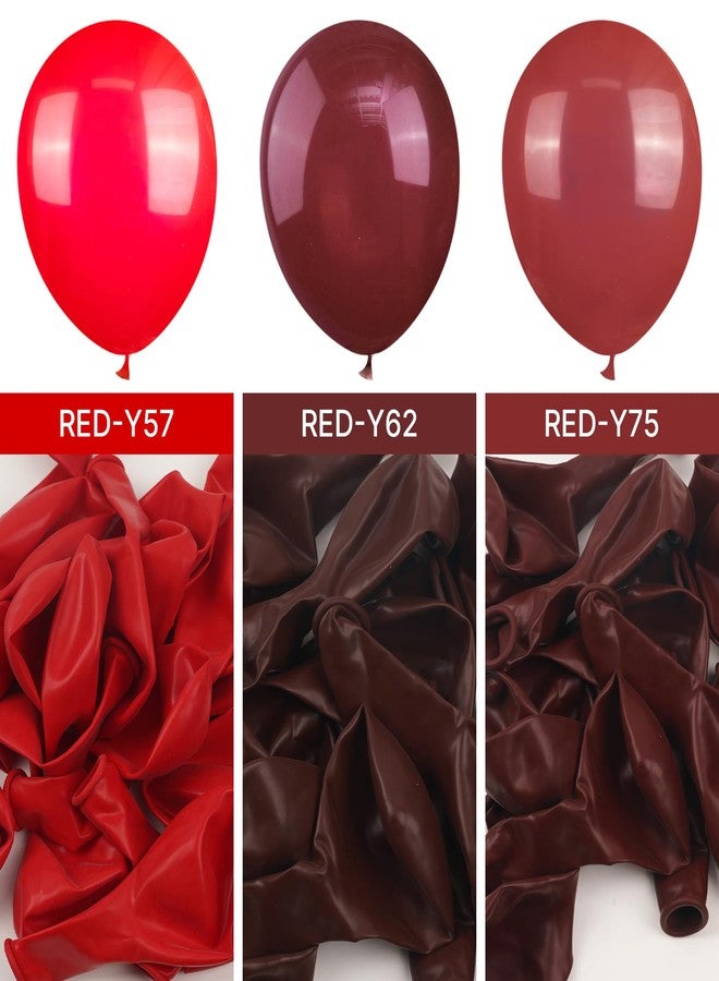 PartyWoo Ruby Red Balloons 120 pcs Different Sizes Pack of 18 12 10 5 Inch Maroon Balloon Arch Kit Garland for Valentine's Day Graduation Wedding Christmas Birthday Party Decorations Red-Y75 - Image 4