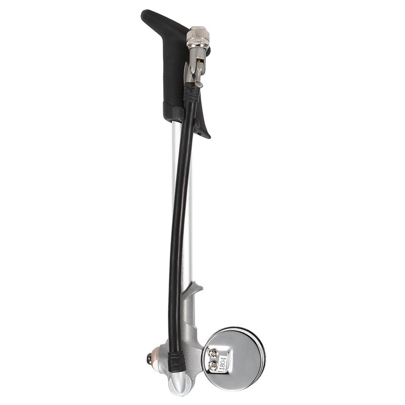 Giyo 300PSI Front Pump: Lightweight Aluminum Alloy Body, Built-In Pressure Gauge Front Suspension Pump - 360°Rotary Hose, Precise-Adjust Control Bike Pump for Schrader Valve Bike Maintenance - Image 2