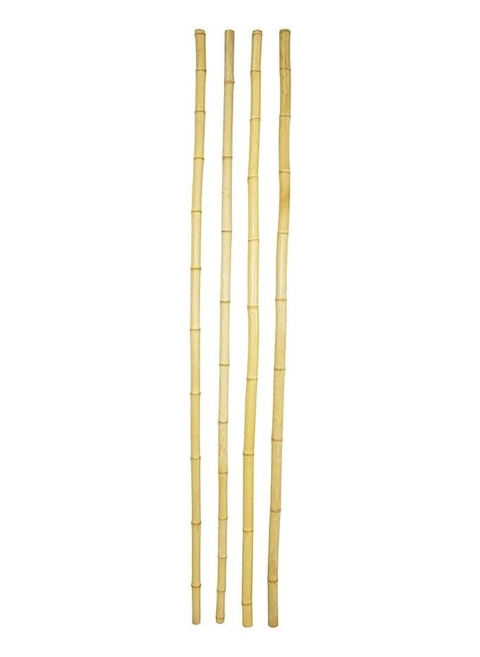 WADI ZAMZAM CARPENTRY BAMBOO STICKS 4PC SET 200CM LENGTH DURABLE AND DECORATIVE STICKS  - Image 1