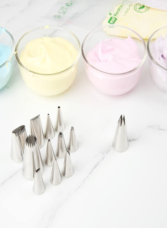 Restaurantware Pastry Tek Piping Tip 1 Open Star Decorating Tip - #1M Dent-Resistant Stainless Steel Icing Tip Dishwasher-Safe Decorate Cupcakes Cakes or Cookies - Image 5